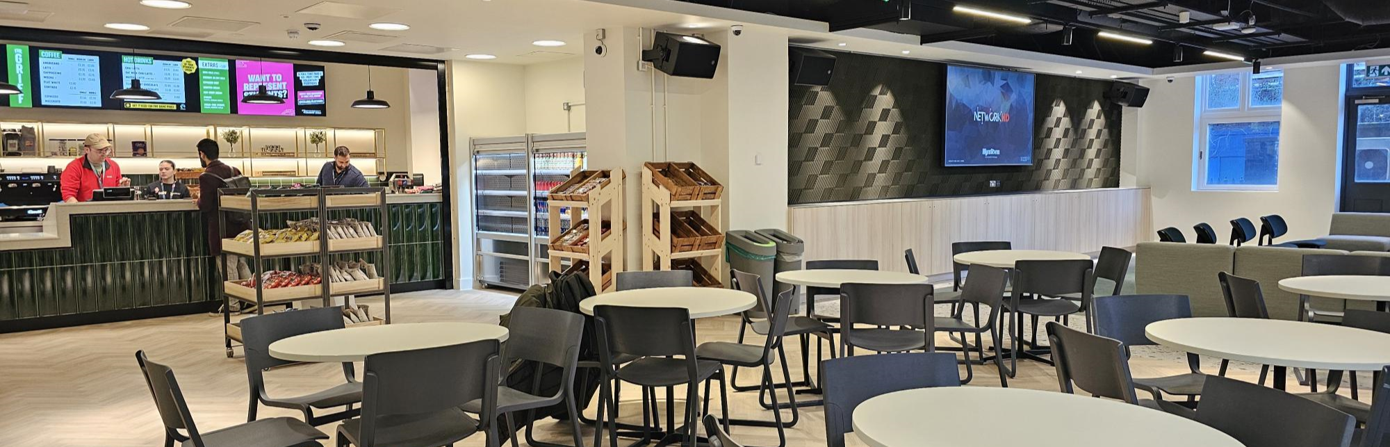 The Griff is located at the heart of the Garrod Building. An alcohol-free cafe by day serving delicious coffee, food, drinks and lunch meals. By night, our bar opens serving drinks and alcohol from 5pm. The Griff is also home to regular weekly events.