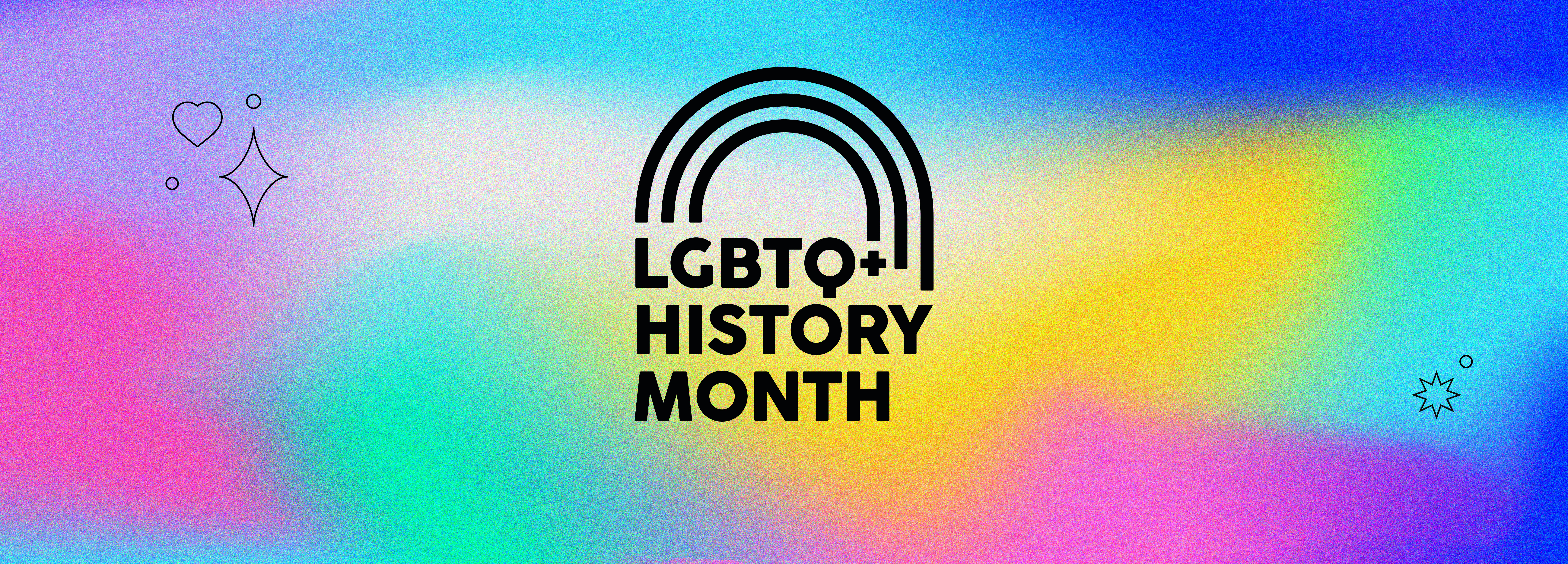LGBTQ+ History Month Banner