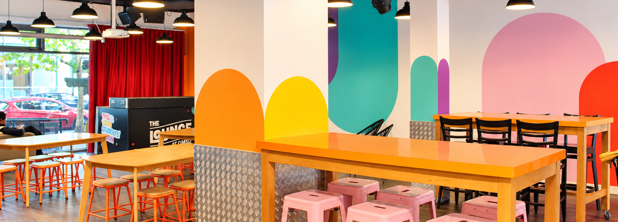 Our new Lounge space is the perfect spot to study, socialise or host an event. With comfy seating, a relaxed atmosphere and fully alcohol-free by day, it’s your space for catching up on work, unwinding with friends or hosting your next big meet-up.