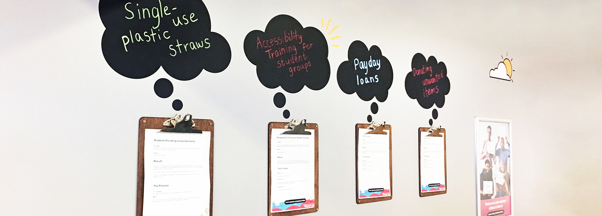 Tell us your ideas for improving your campus, union, uni, course or local community and we'll work to make it happen.